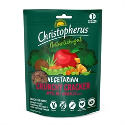 Christopherus Vegetarian Crunchy Cracker Äpple & Linser 125g